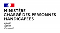 Logo du Ministère chargé des personnes handicapées